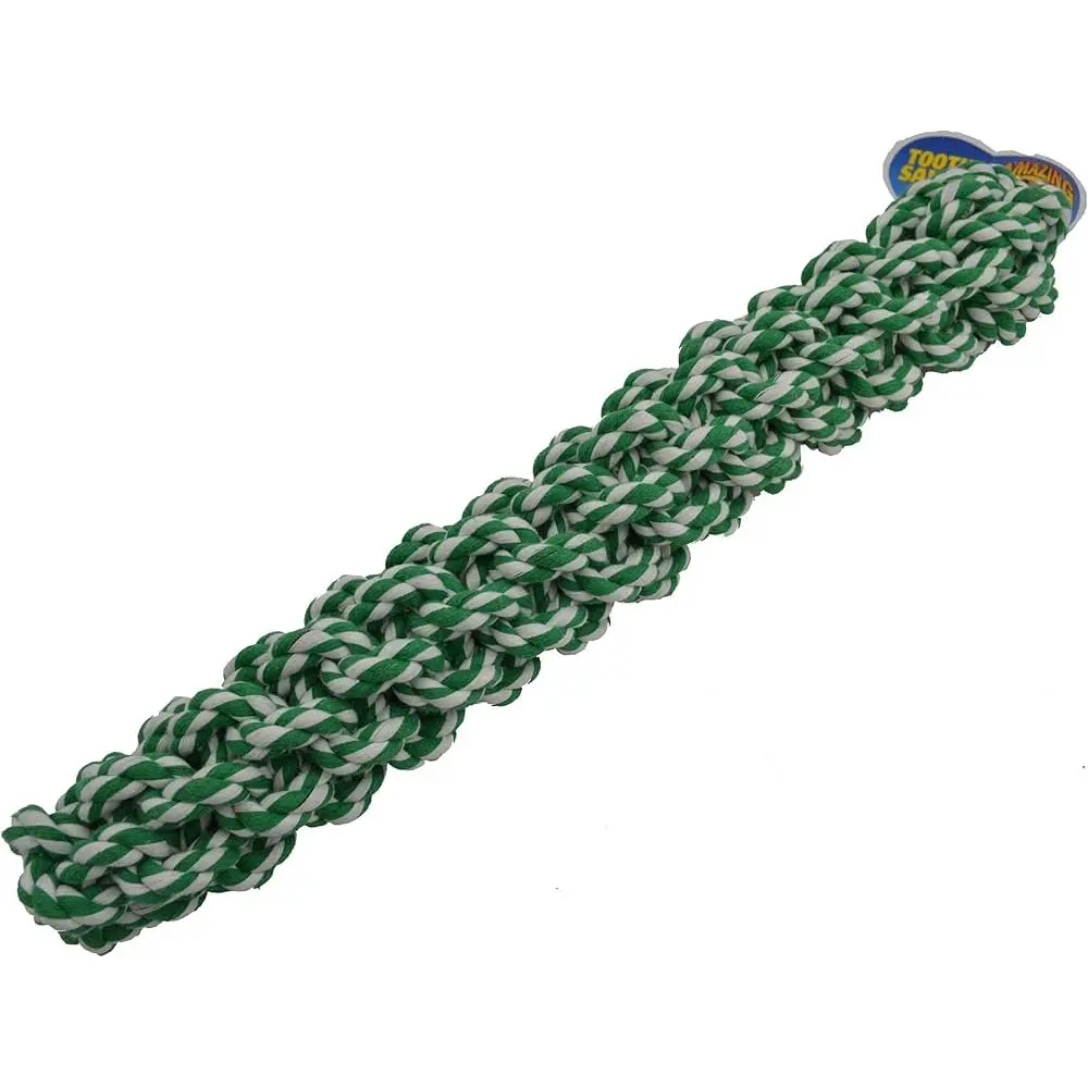 AMAZING PET Rope Retriever 18" Green/White