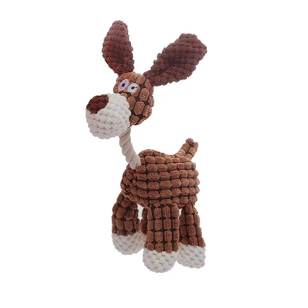 AMAZING PET Plush Dog w/Rope Neck 12"