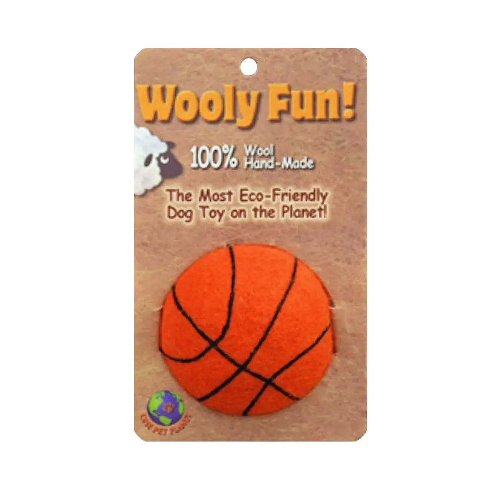 AMAZING PET Wooly Fun Sport Ball 2" Basketball