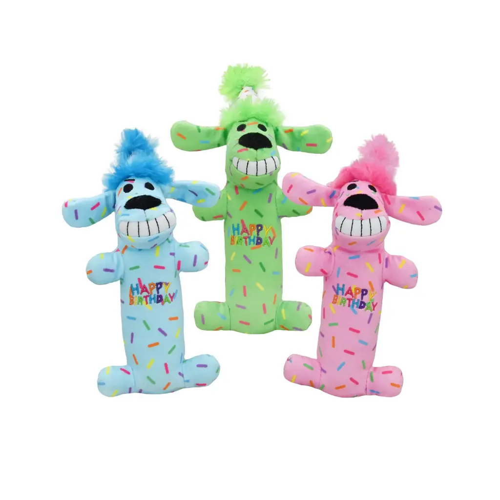 MULTIPET Loofa Birthday w/Party Hat 7"