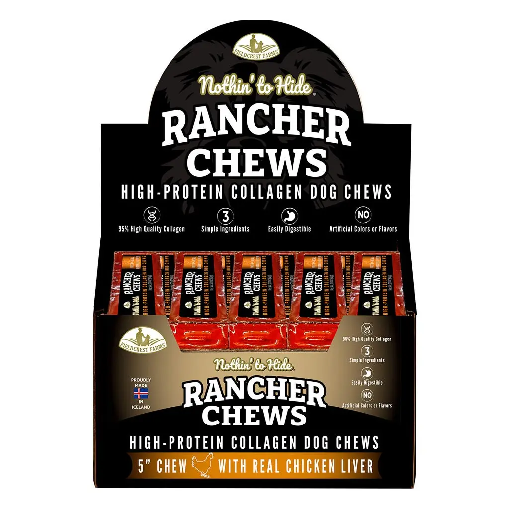 NOTHIN' TO HIDE Rancher Chew Chicken 5" 24pc Box