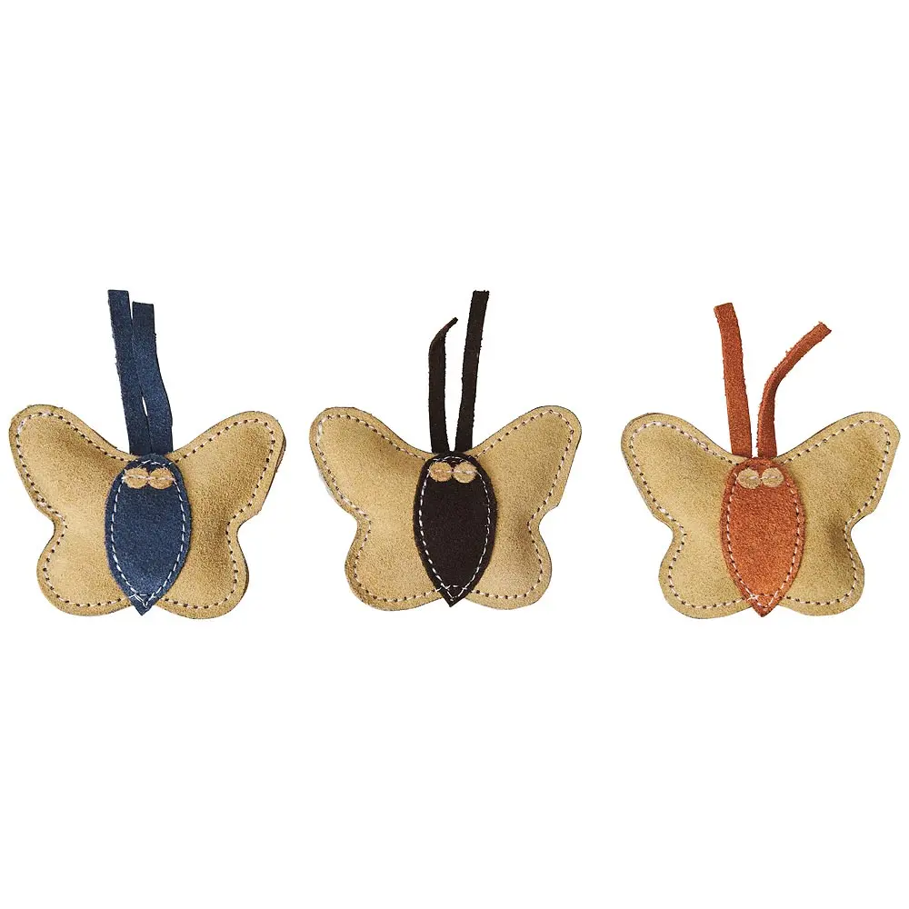 ETHICAL/SPOT Dura-Fused Leather Butterfly Cat Toy