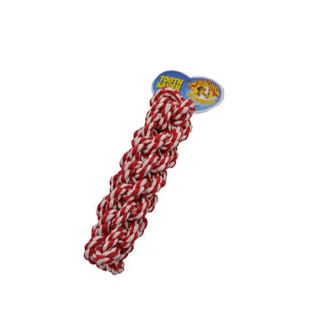 AMAZING PET Rope Retriever 7.5" Red/White
