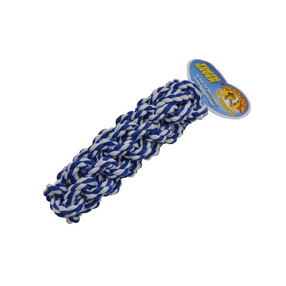 AMAZING PET Rope Retriever 7.5" Blue/White