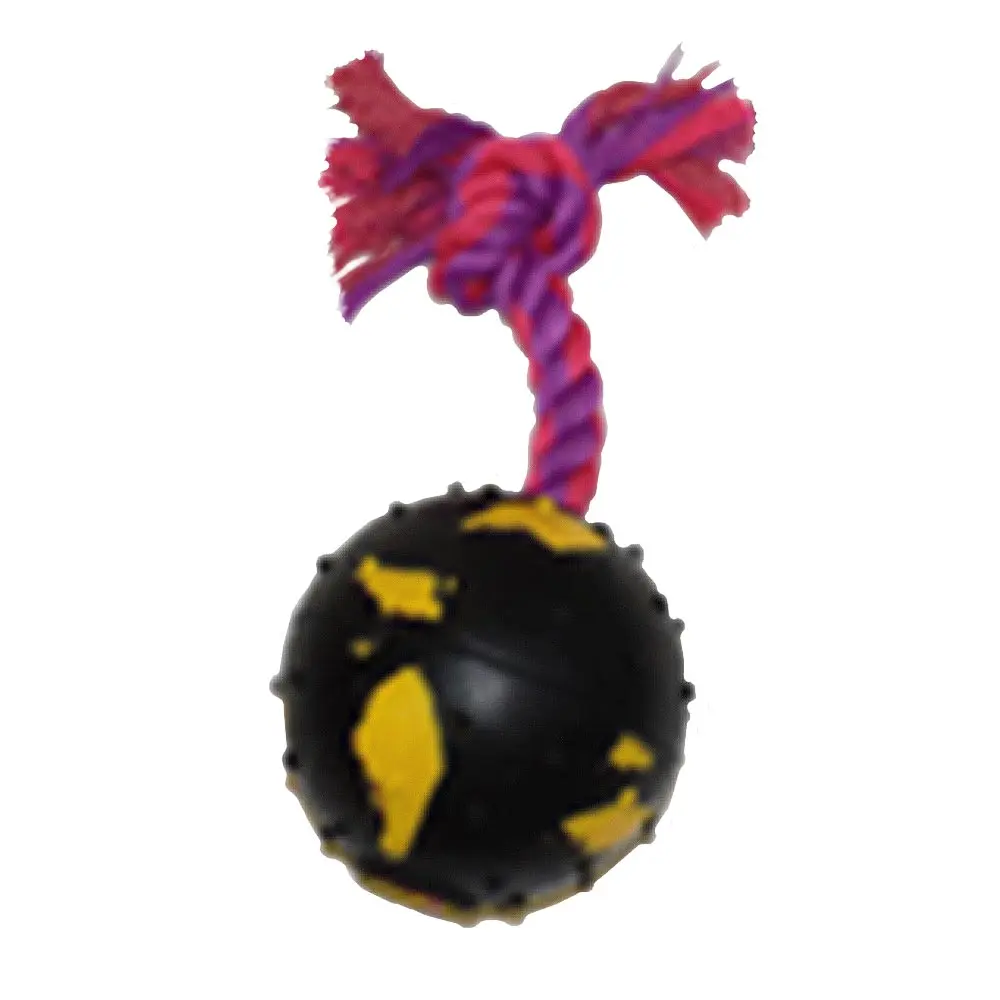 AMAZING PET Rope w/4" Ball Purple/Magenta