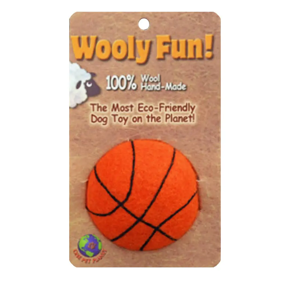 AMAZING PET Wooly Fun Sport Ball 3.5" Basketball