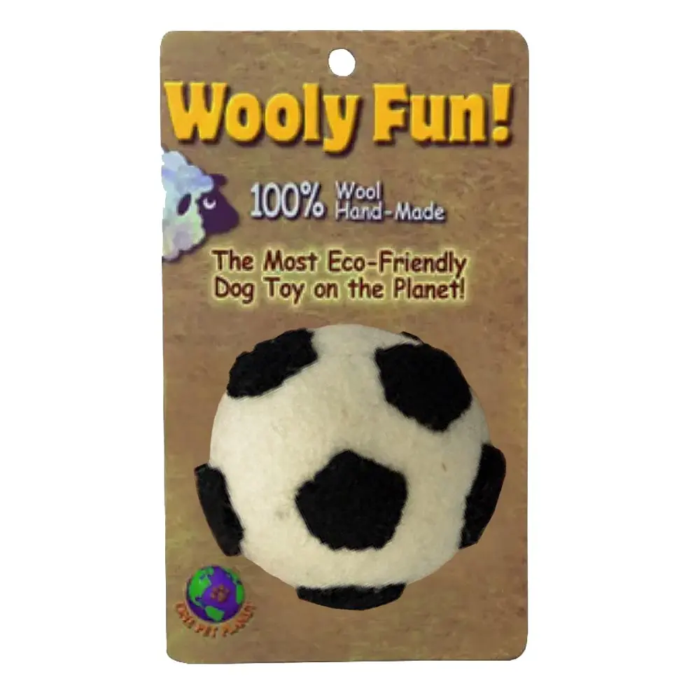 AMAZING PET Wooly Fun Sport Ball 3.5" Soccer Ball