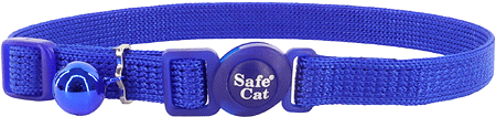 COASTAL Safe Cat Adjustable Collar 8-12x3/8 Blue