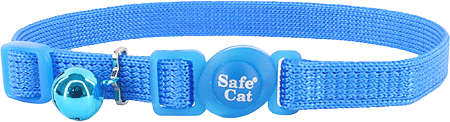 COASTAL Safe Cat Adjustable Collar 8-12x3/8 Blue Lagoon