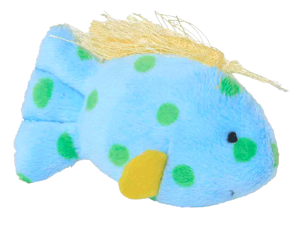MULTIPET Look Who's Talking Cat Toy Fish 2.75"