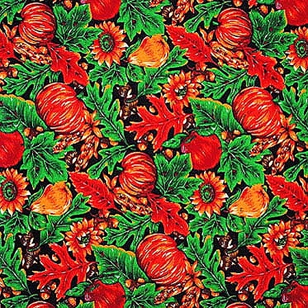 BANDANNA Fall Pumpkins 12pk