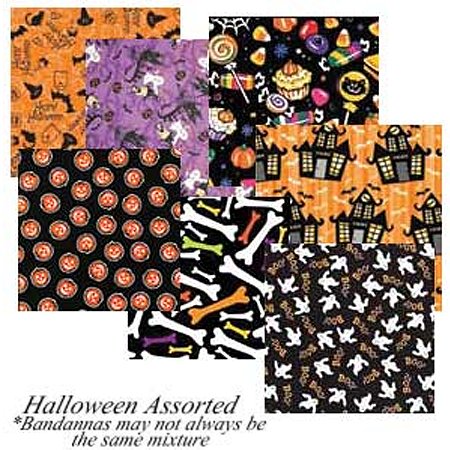 BANDANNA Halloween Assorted 12pk