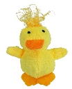 MULTIPET Look Who's Talking Cat Toy Duck 3.25"