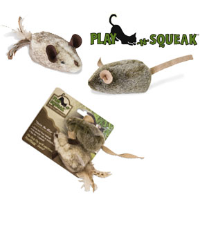 PLAY-N-SQUEAK Twice the Mice 2pk