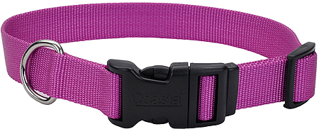 COASTAL TUFF Adjustable Collar 10-14x5/8 Orchid