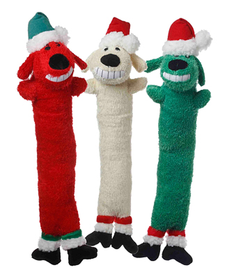 MULTIPET Holiday Loofa Dog Santa 18"