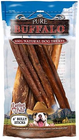 PURE BUFFALO Bully Sticks  6in - 6 pack