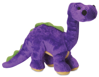 *QUAKER PET Go Dog Dino Bruto w/Chew Guard Purple