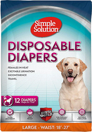 SIMPLE SOLUTION Disposable Diapers L 12pk
