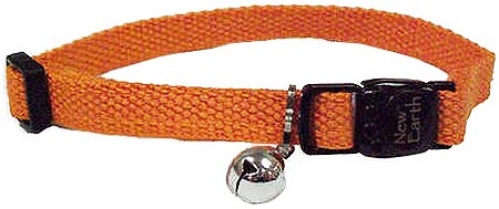 COASTAL Soy Cat Collar Adj 3/8in x 8-12in Pumpkin