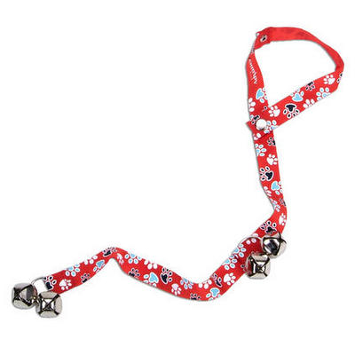 COASTAL Potty Training Bells Red & White Paws