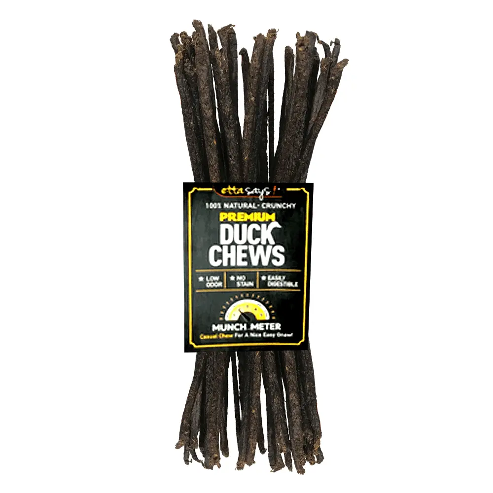 ETTA SAYS Premium Crunchy Chews - Duck - 3ft 18ct Bulk
