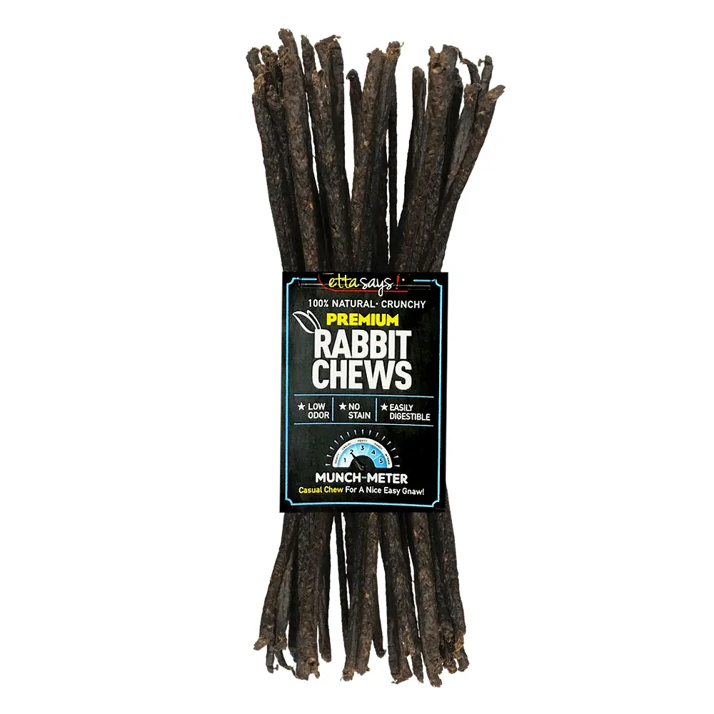 ETTA SAYS Premium Crunchy Chews - Rabbit - 3ft 18ct Bulk