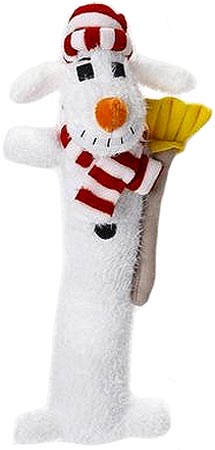 MULTIPET Holiday Loofa Dog Snowman 6"