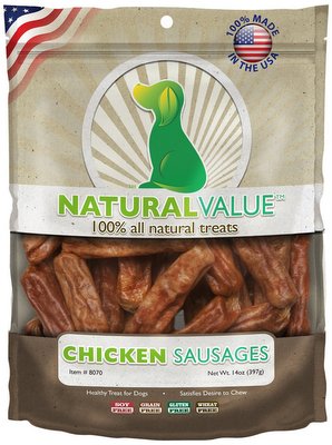 LOVING PETS Natural Value USA Sausages Chicken 13oz