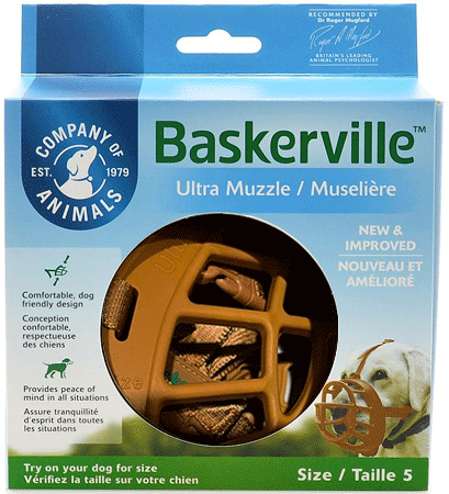 [COA61510] COMPANY OF ANIMALS Baskerville Ultra Muzzle Size 5 Tan