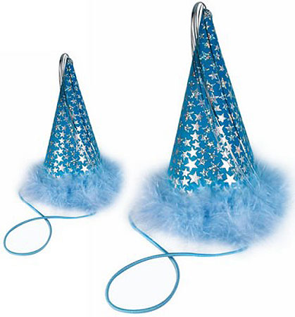 [CHM00045] *CHARMING PETS Party Hat - Blue - S