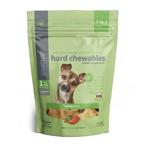 [TRT00592] TREATIBLES Calm Hemp Oil Hard Chews Turkey S 75ct