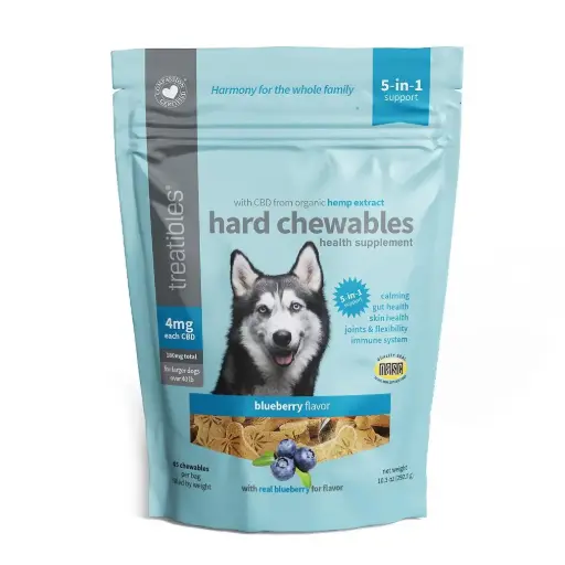 [TRT00587] TREATIBLES Ease Hemp Oil Hard Chews Blueberry L 45ct