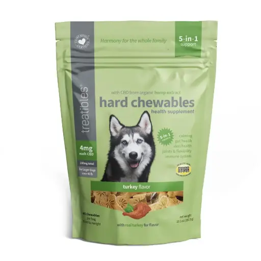 [TRT00593] TREATIBLES Calm Hemp Oil Hard Chews Turkey L 45ct
