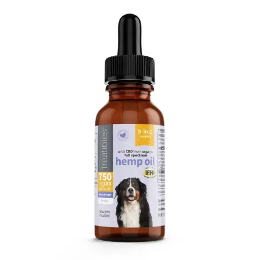 [TRT00544] TREATIBLES 750 mg Organic Full Spectrum Hemp Oil Dropper Bottle 1oz