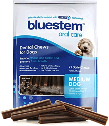 [BOC21729] BLUESTEM Dental Chews Medium 21ct