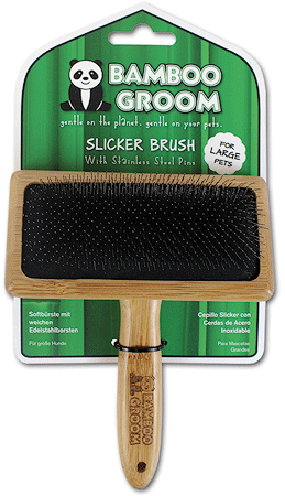[PAW16012] ALCOTT Bamboo Groom Slicker Brush L