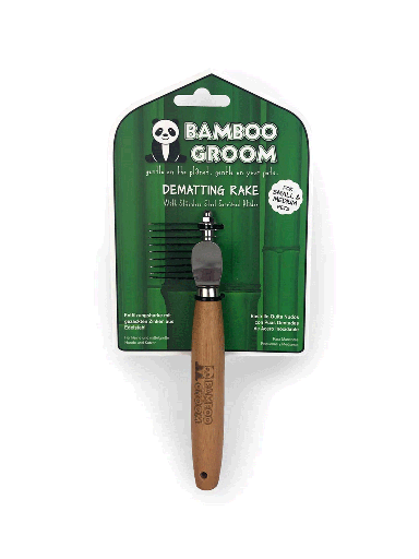 [PAW16678] ALCOTT Bamboo Groom Dematting Rake S/M