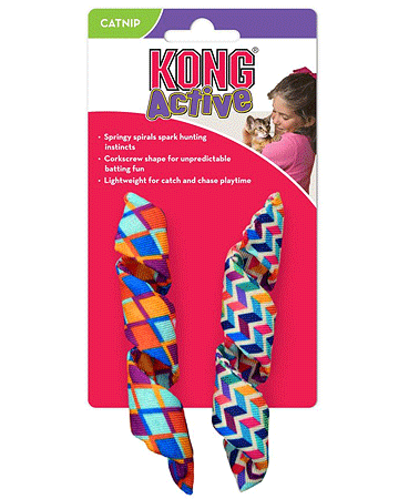 [KNG45909] *KONG Active Curlz Cat Toy 2pk