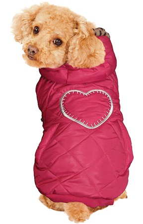 [FP70334 S] *FASHION PET Girly Puffer Coat Pink S