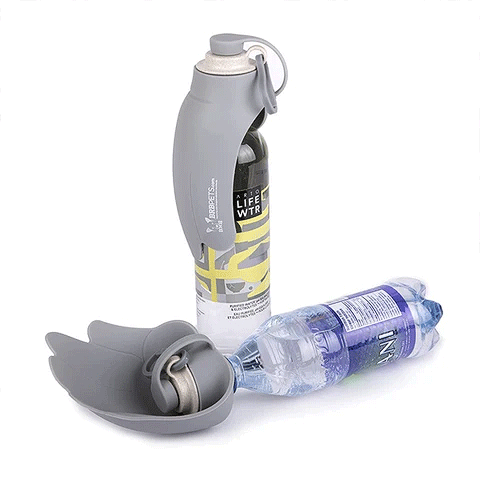 [BRB96026] BRBPETS HydroSMART-Flex Versatile Pet Hydration/Water Bowl - Sky Gray