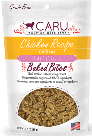 [CRU00530] CARU Feline Baked Bites Chicken 3oz