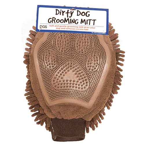 [DGS00814] DGS Dirty Dog Grooming Mitt Brown
