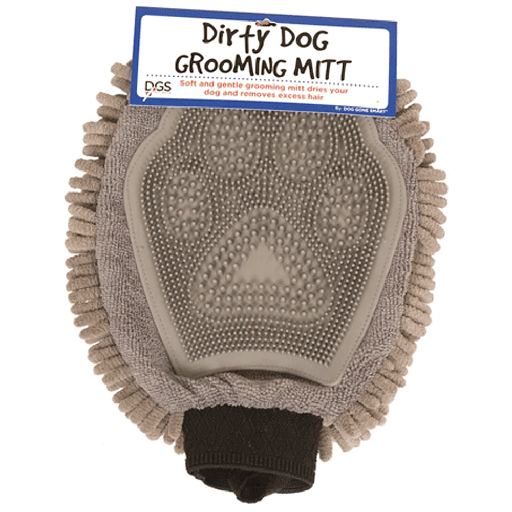 [DGS00815] DGS Dirty Dog Grooming Mitt Grey