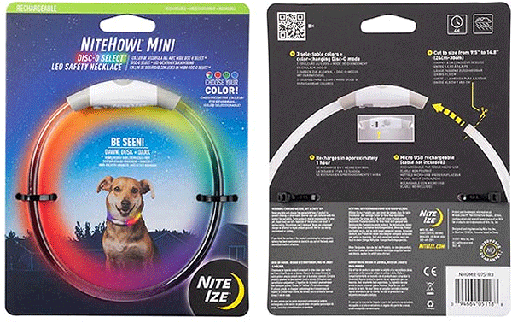 [NZ05118] NITE IZE NiteHowl Mini Rechargeable LED Safety Necklace Disc-O-Select