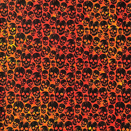 [BAN209] BANDANNA Halloween Tie Dye Skulls