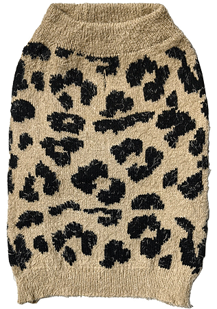 [EC60450 L] *COSMO Animal Print Sweater L Taupe