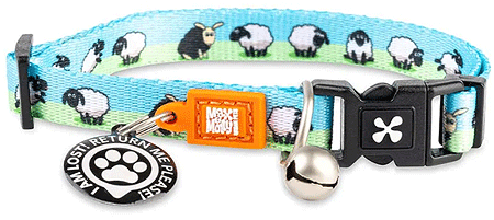 [MAX02267] MAX&MOLLY Smart ID Cat Collar Black Sheep