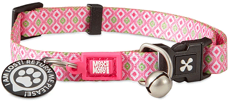 [MAX02391] MAX&MOLLY Smart ID Cat Collar Retro Pink
