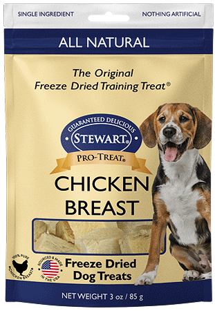 [MCP00281] *STEWART Pro-Treat Chicken Breast Dog Treats 3oz Pouch